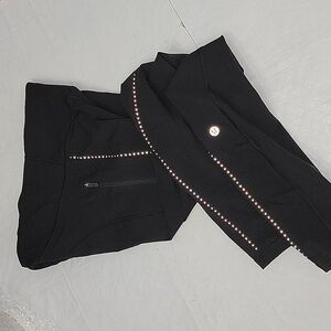 Lululemon Athletica Extra Mile 28" Black Tight sz4  BinQ